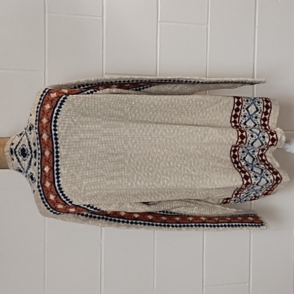 Natural Reflections Cotton Blend Soft Cardigan Open Front Med Runs Large - Picture 2 of 8